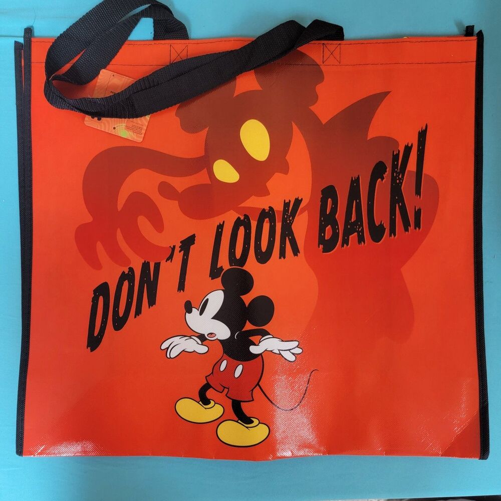 Disney’s Mickey Mouse Shopping Bag Tote Don't Look Back 19.5"x17.5"x7.25" New